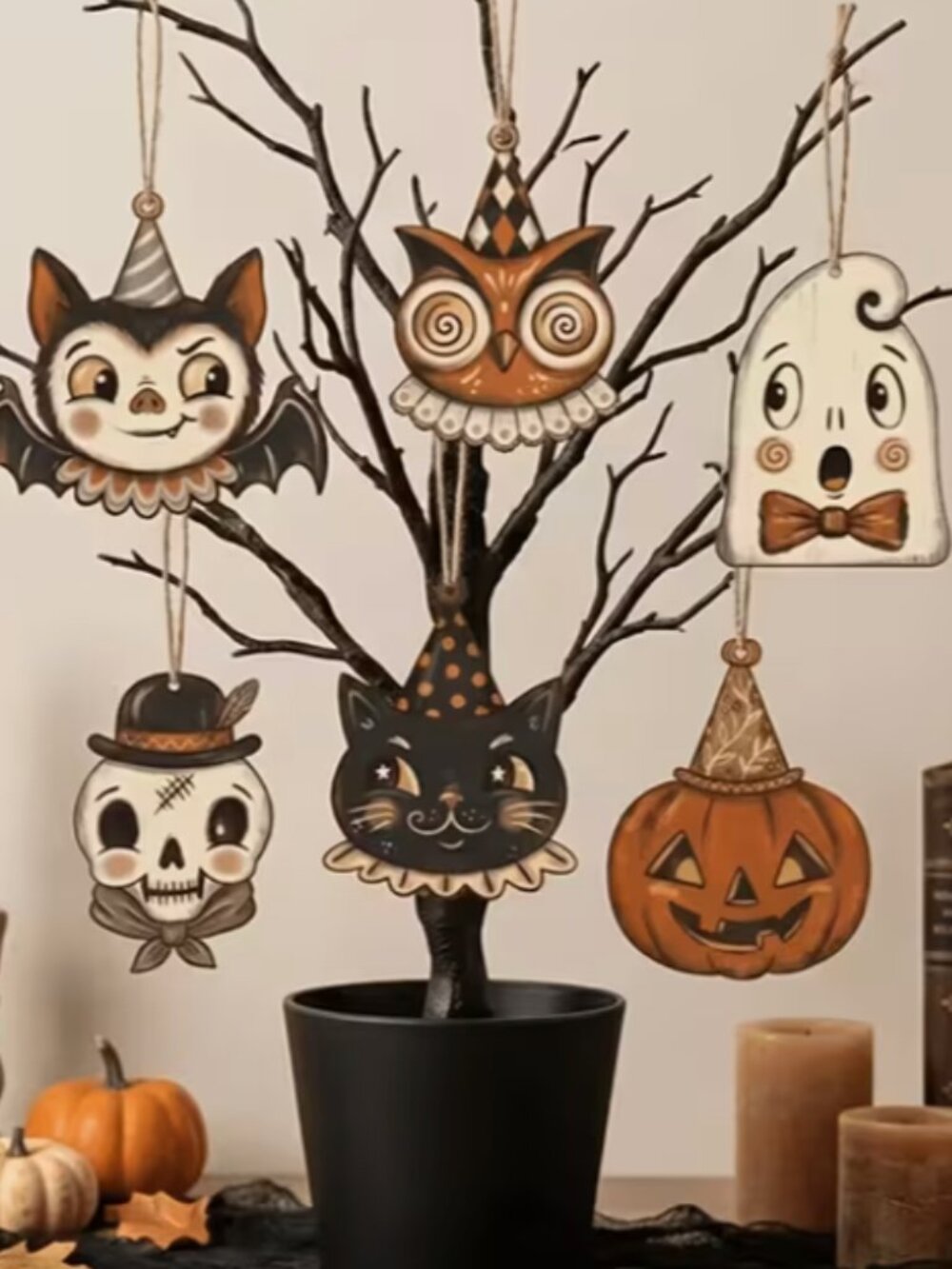 Halloween Ornament Set (6 Pieces)